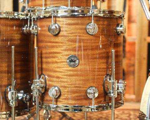 DW Collector's Contemporary Classics Natural Lacquer Drum Set - 22,10,12,14,16,14sn - SO#1432858