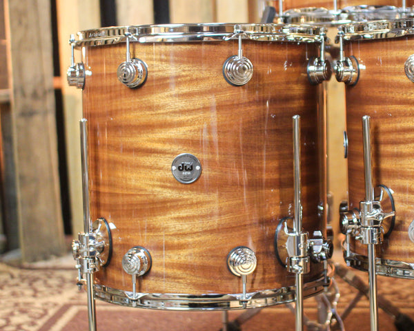 DW Collector's Contemporary Classics Natural Lacquer Drum Set - 22,10,12,14,16,14sn - SO#1432858