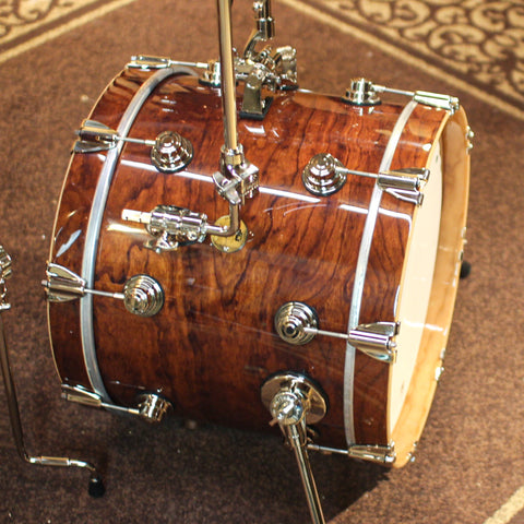 DW Collector's Jazz Cherry Gum Walnut Stain Drum Set - 18,12,14 - SO#1312570