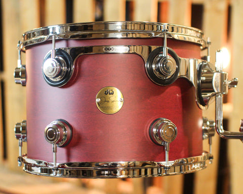 DW Collector's Jazz Maple Gum Cherry Satin Oil Drum Set - 24,13,16,18 - SO#1410733