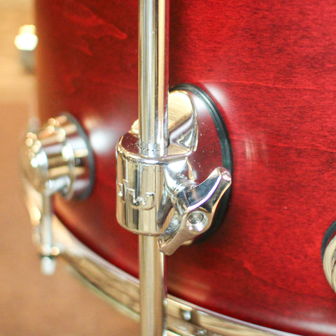 DW Collector's Jazz Maple Gum Cherry Satin Oil Drum Set - 24,13,16,18 - SO#1410733