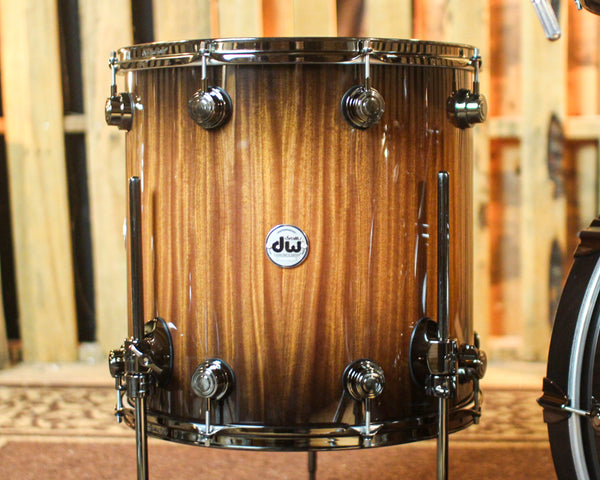 DW Collector's Mahogany Purplecore Candy Black Burst Drum Set - 22,10,12,16 - SO#1398022