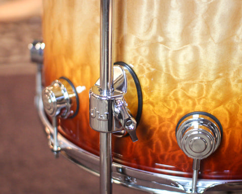 DW Collector's Maple 333 Almond Burst over Super Quilted Maple Drum Set - 22,10,12,16 - SO#1421335