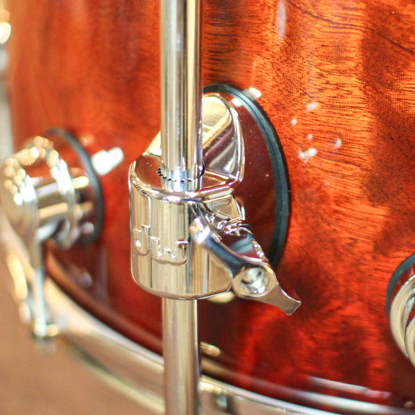 DW Collector's 333 Red Burst over Quilted Sapele Drum Set