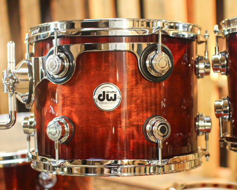 DW Collector's 333 Candy Apple Burst over Sapele Drum Set - 22,10,12,16 - SO#1354813