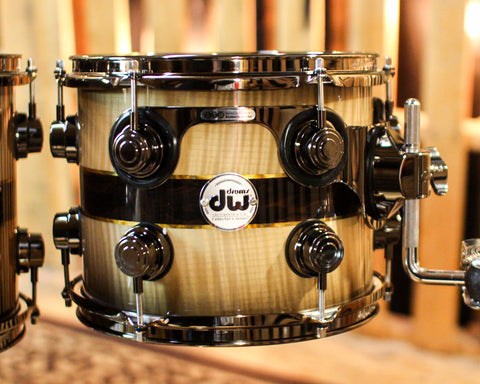 DW Collector's 333 Sycamore Ziricote Inlay Drum Set - 22,10,12,14,16,14sn - SO#1370116
