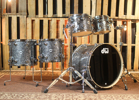 DW Collector's Maple 333 Black Galaxy Drum Set - 22,10,12,14,16 - SO#1428278