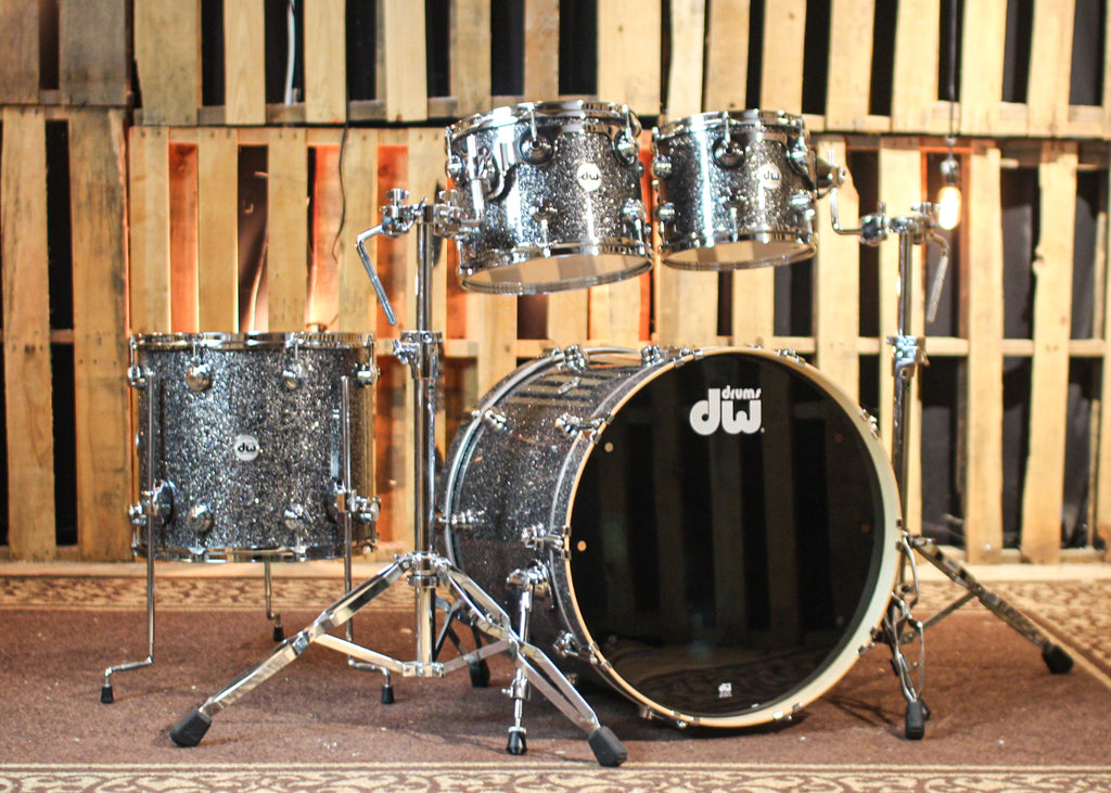 DW Collector's Maple 333 Black Galaxy Drum Set - 22,10,12,16 - SO