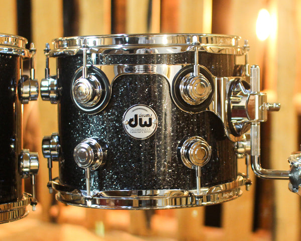 DW Collector's Maple 333 Black Ice Drum Set - 22,10,12,14,16 - SO#1452309