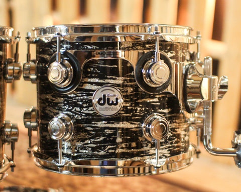 DW Collector's Maple 333 Black Oyster Glass Drum Set - 22,10,12,14,16 - SO#1420562