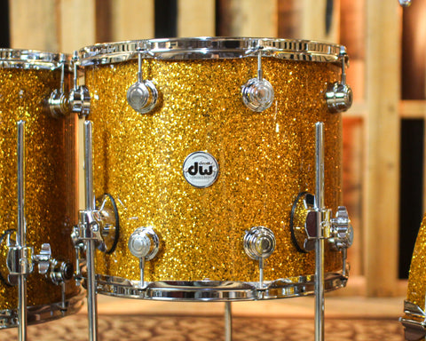DW Collector's Maple 333 Burnt Orange Glass Drum Set - 22,10,12,14,16 - SO#1452310