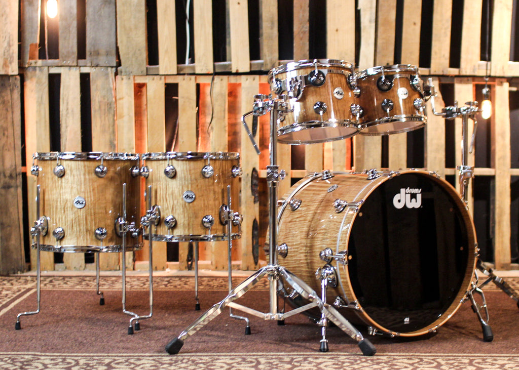 DW Collector's 333 Heartwood Curly Maple Drum Set - 22,10,12,14,16