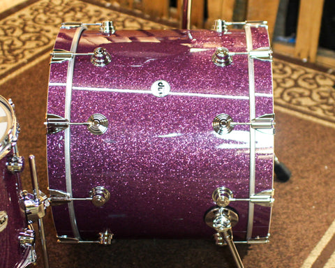 DW Collector's Maple 333 Purple Glass Drum Set - 22,10,12,14,16 - SO#1362723
