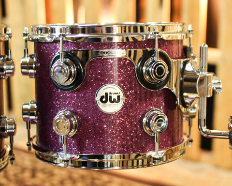 DW Collector's Maple 333 Purple Glass Drum Set - 22,10,12,14,16 - SO#1362723