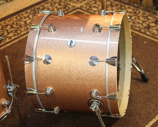 DW Collector's Maple 333 Real Copper Sparkle Drum Set - 22,13,16,14sn - SO#1435612