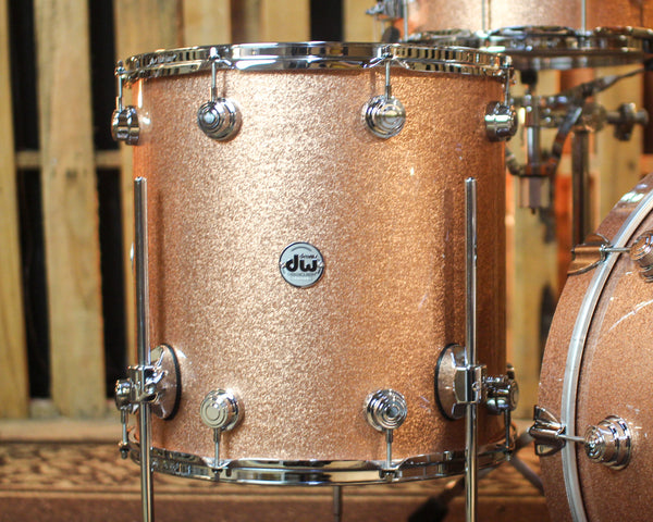 DW Collector's Maple 333 Real Copper Sparkle Drum Set - 22,13,16,14sn - SO#1435612