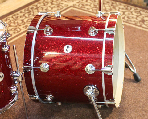 DW Collector's Maple 333 Ruby Glass Drum Set - 16x20,8x12,14x14 - SO#1452227