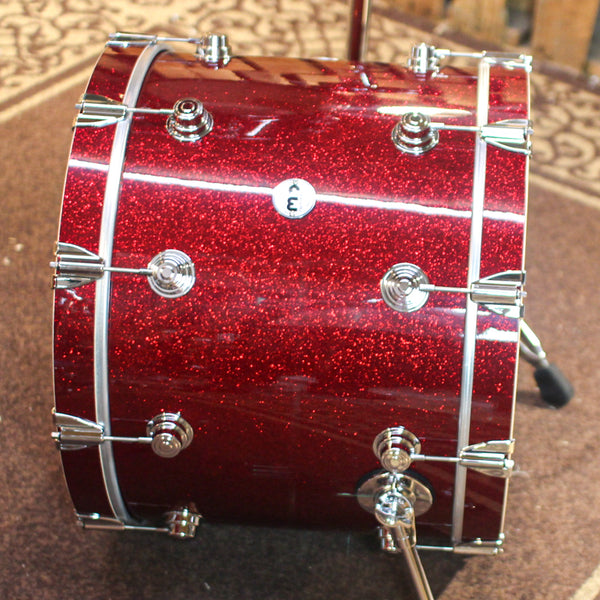 DW Collector's Maple 333 Ruby Glass Drum Set - 22,10,12,16,14sn - SO#1329248