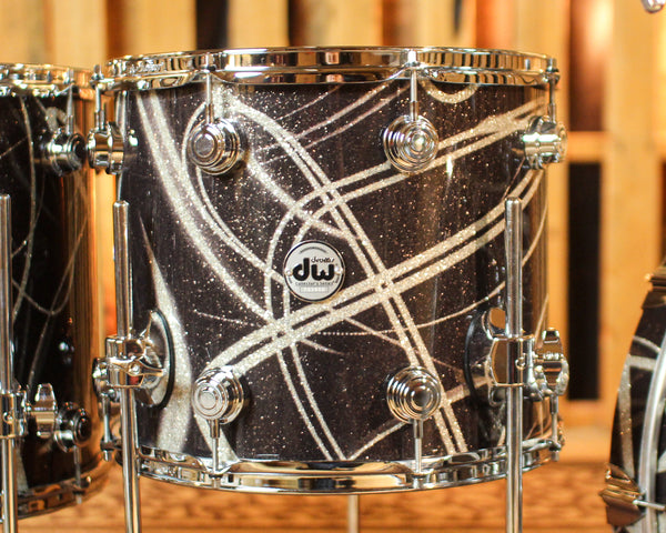 DW Collector's 333 Smoke Glass Contrail Drum Set - 22,10,12,14,16 - SO#1426266