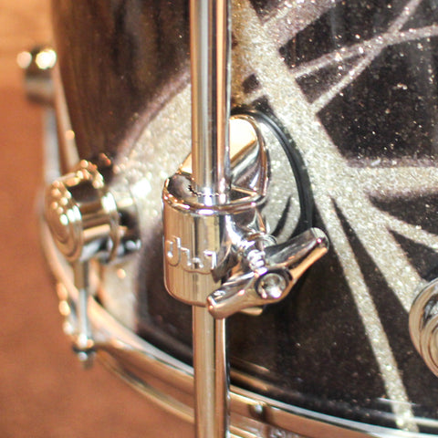 DW Collector's Maple 333 Smoke Glass Contrail Drum Set - 22,10,12,16 - SO#1402662