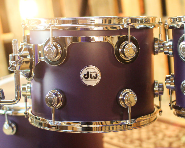 DW Collector's Maple 333 Solid Purple Hard Satin Drum Set - 22,10,12,16 - SO#1448300