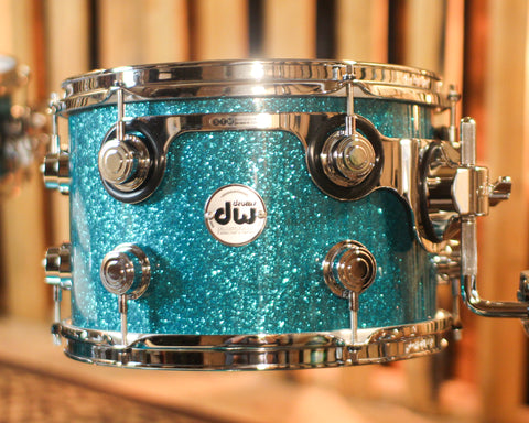 DW Collector's Maple 333 Teal Glass Drum Set - 20,12,14,16,14sn - SO#1429990