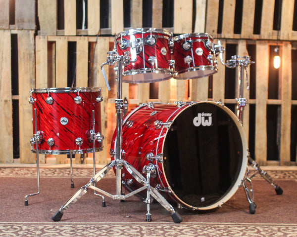 DW Collector's Maple 333 Twisted Red Lava Drum Set - 22,10,12,16 -  SO#1447459