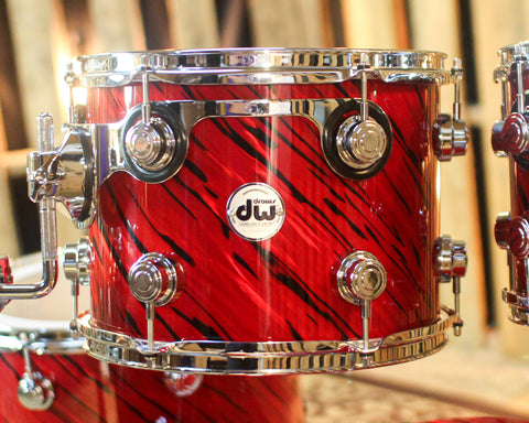 DW Collector's Maple 333 Twisted Red Lava Drum Set - 22,10,12,16 -  SO#1447459