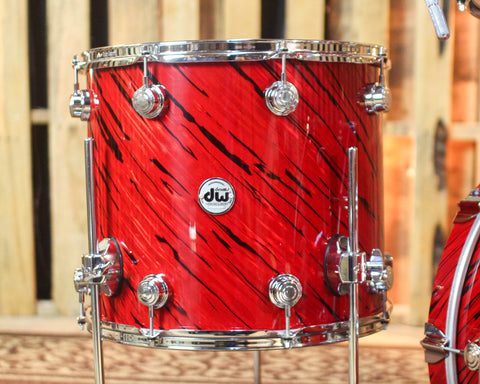DW Collector's Maple 333 Twisted Red Lava Drum Set - 22,10,12,16 -  SO#1447459
