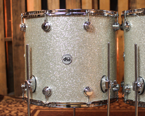 DW Collector's Maple Mahogany Broken Glass Drum Set - 24,13,16,18 - SO#1438335