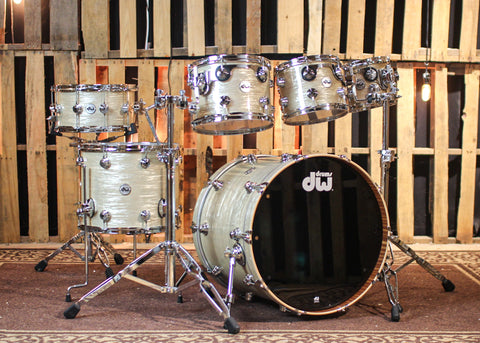 DW Collector's Maple Mahogany Creme Oyster Drum Set - 22,8,10,12,16,14sn - SO#1338736