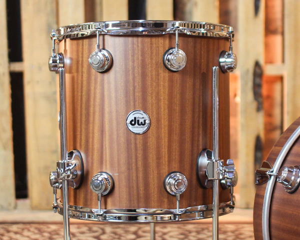 DW Collector's Maple Mahogany Natural Hard Satin Drum Set - 18,12,14 - SO#1431307