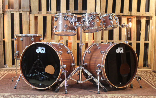 DW Collector's Maple Mahogany Natural Hard Satin Drum Set - 22,22,8,10,12,16 - SO#1326687