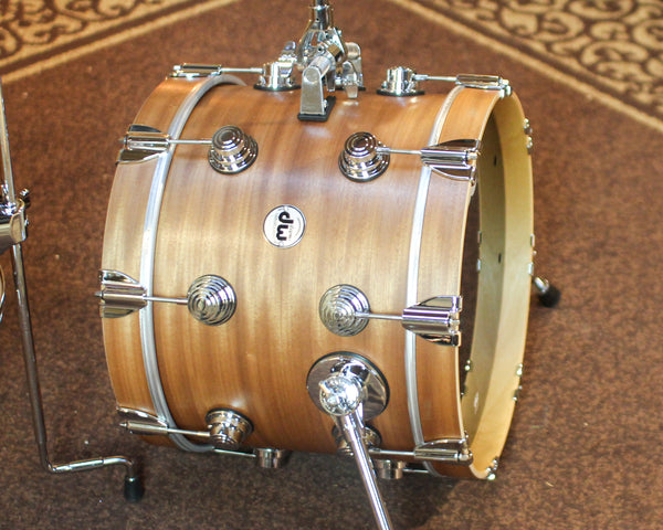 DW Collector's Maple Mahogany Natural Satin Oil Drum Set - 16,10,13,13 - SO#1439014