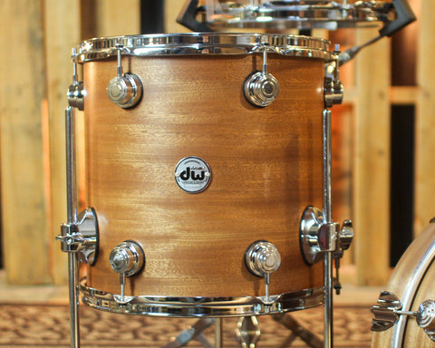 DW Collector's Maple Mahogany Natural Satin Oil Drum Set - 16,10,13,13 - SO#1439014