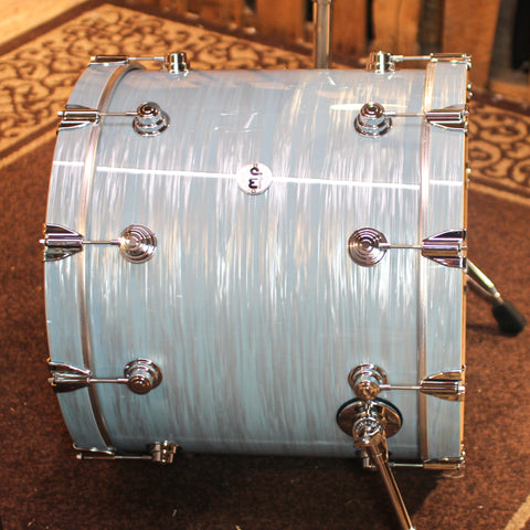 DW Collector's Maple Mahogany Pale Blue Oyster Drum Set - 22,10,12,16 - SO#1331099
