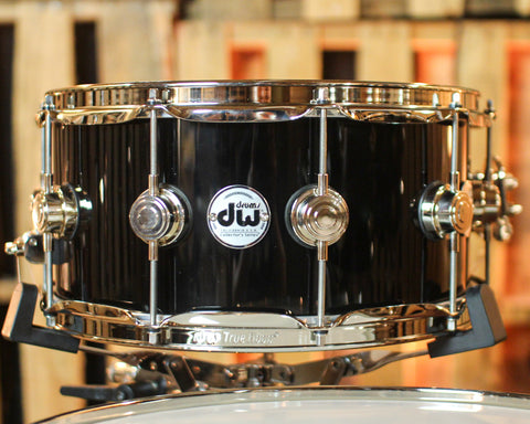 DW Collector's Maple Mahogany Piano Black Lacquer Drum Set - 22,12,13,16 - SO#1357433