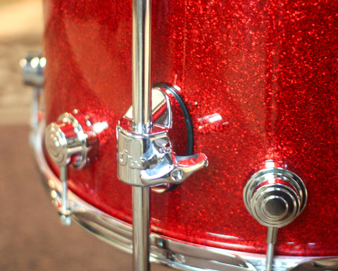 DW Collector's Maple Mahogany Red Sparkle Drum Set - 22,10,12,16 - SO#1447494