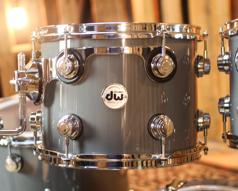 DW Collector's Maple Mahogany Solid Grey Lacquer Drum Set - 22,10,12,16 - SO#1438708