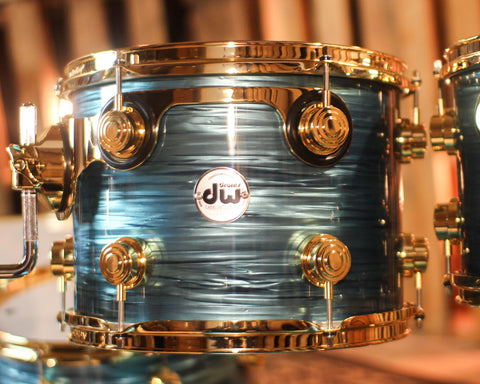 DW Collector's Maple Mahogany Turquoise Oyster Drum Set - 22,8,10,12,14,16 - SO#1417215