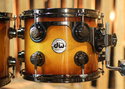 DW Collector's Maple SSC Amber to Tobacco Burst Drum Set - 22,10,12,16 - SO#1313035