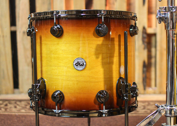 DW Collector's Maple SSC Amber to Tobacco Burst Drum Set - 22,10,12,16 - SO#1313035