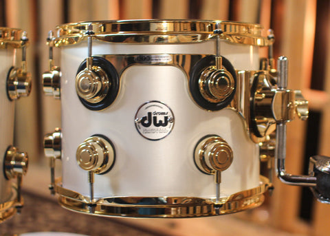 DW Collector's Maple SSC Arctic White Drum Set - 22,10,12,14,16,14sn - SO#1315958