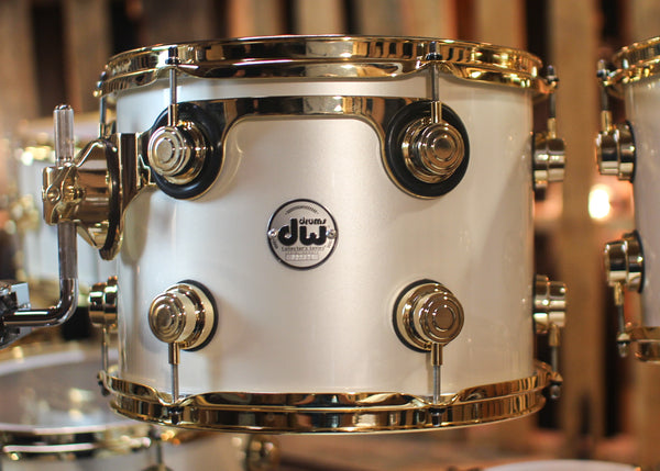 DW Collector's Maple SSC Arctic White Drum Set - 22,10,12,14,16,14sn - SO#1315958