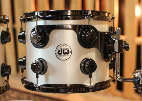 DW Collector's Maple SSC Arctic White Drum Set - 22,10,12,14,16,14sn - SO#1315990