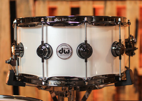 DW Collector's Maple SSC Arctic White Drum Set - 22,10,12,14,16,14sn - SO#1315990