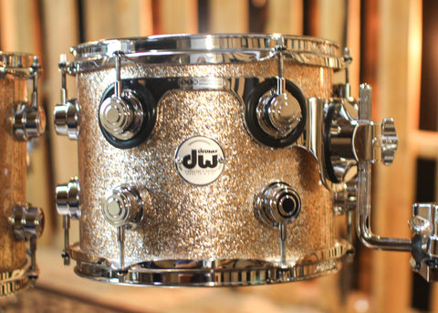 DW Collector's Maple SSC Bermuda Sparkle Drum Set - 22,10,12,14,16,14sn - SO#1322621