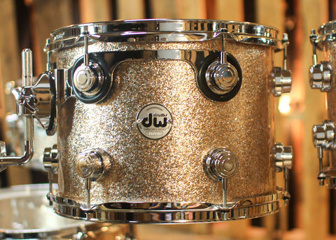 DW Collector's Maple SSC Bermuda Sparkle Drum Set - 22,10,12,14,16,14sn - SO#1322621