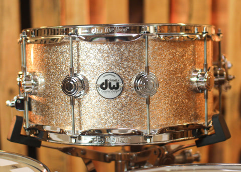 DW Collector's Maple SSC Bermuda Sparkle Drum Set - 22,10,12,14,16,14sn - SO#1322621