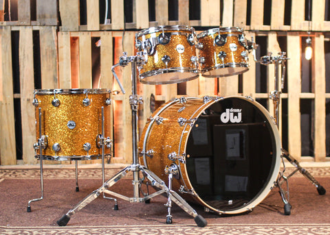 DW Collector's Maple SSC Burnt Orange Glass Drum Set - 22,10,12,16 - SO#1312358
